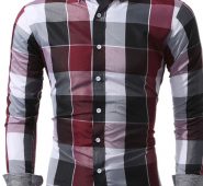 Ericdress Casual Lapel Plaid Single-Breasted Men’s Shirt