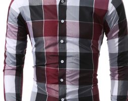Ericdress Casual Lapel Plaid Single-Breasted Men’s Shirt