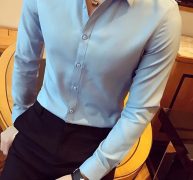 Ericdress Casual Lapel Plain Color Single-Breasted Men’s Shirt