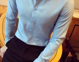 Ericdress Casual Lapel Plain Color Single-Breasted Men’s Shirt