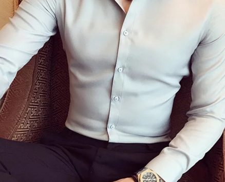 Ericdress Casual Lapel Plain Color Single-Breasted Men’s Shirt