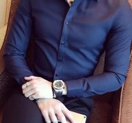 Ericdress Casual Lapel Plain Color Single-Breasted Men’s Shirt