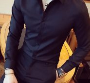 Ericdress Casual Lapel Plain Color Single-Breasted Men’s Shirt