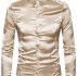 Ericdress Casual Lapel Plain Fall Single-Breasted Men’s Shirt