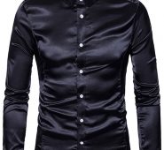 Ericdress Casual Lapel Plain Fall Single-Breasted Men’s Shirt