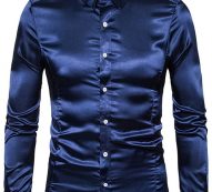 Ericdress Casual Lapel Plain Fall Single-Breasted Men’s Shirt