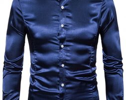 Ericdress Casual Lapel Plain Fall Single-Breasted Men’s Shirt