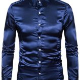 Ericdress Casual Lapel Plain Fall Single-Breasted Men’s Shirt