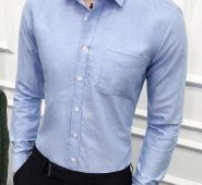 Ericdress Casual Lapel Plain Spring Single-Breasted Men’s Shirt