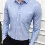 Ericdress Casual Lapel Plain Spring Single-Breasted Men’s Shirt