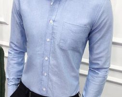Ericdress Casual Lapel Plain Spring Single-Breasted Men’s Shirt