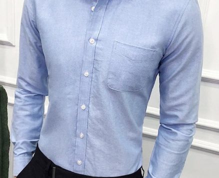 Ericdress Casual Lapel Plain Spring Single-Breasted Men’s Shirt