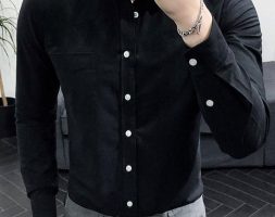 Ericdress Casual Lapel Plain Spring Single-Breasted Men’s Shirt