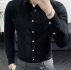 Ericdress Casual Lapel Plain Spring Single-Breasted Men’s Shirt