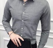 Ericdress Casual Lapel Plain Spring Single-Breasted Men’s Shirt