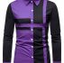 Ericdress Casual Patchwork Color Block Fall Single-Breasted Men’s Shirt