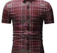 Ericdress Casual Patchwork Plaid Summer Loose Men’s Shirt