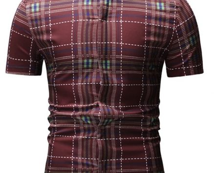 Ericdress Casual Patchwork Plaid Summer Loose Men’s Shirt