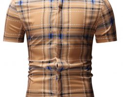 Ericdress Casual Patchwork Plaid Summer Loose Men’s Shirt