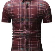 Ericdress Casual Patchwork Plaid Summer Loose Men’s Shirt