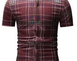 Ericdress Casual Patchwork Plaid Summer Loose Men’s Shirt