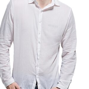 Ericdress Casual Plain Lapel Loose Style Men's Shirt