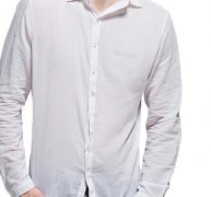 Ericdress Casual Plain Lapel Loose Style Men’s Shirt