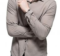 Ericdress Casual Plain Lapel Loose Style Men’s Shirt