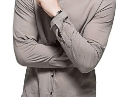 Ericdress Casual Plain Lapel Loose Style Men’s Shirt