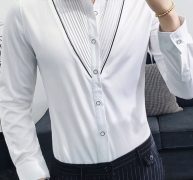 Ericdress Casual Pleated Lapel Single-Breasted Men’s Shirt