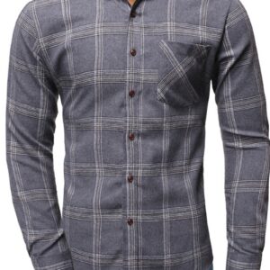 Ericdress Casual Pocket Plaid Single-Breasted Spring Men's Shirt