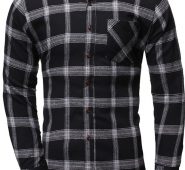 Ericdress Casual Pocket Plaid Single-Breasted Spring Men’s Shirt