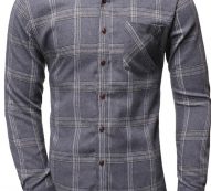 Ericdress Casual Pocket Plaid Single-Breasted Spring Men’s Shirt