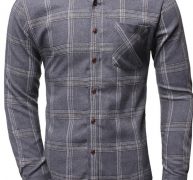 Ericdress Casual Pocket Plaid Single-Breasted Spring Men’s Shirt