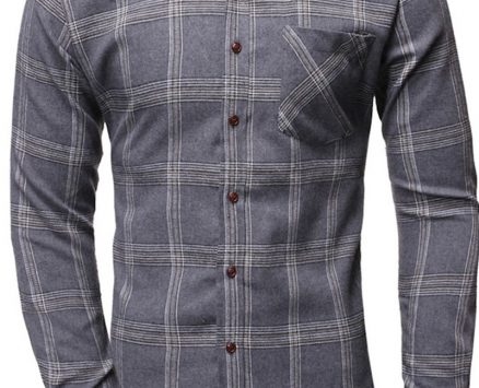 Ericdress Casual Pocket Plaid Single-Breasted Spring Men’s Shirt