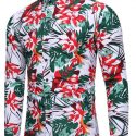 Ericdress Casual Print Floral Spring Single-Breasted Men’s Shirt