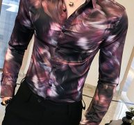 Ericdress Casual Print Lapel Single-Breasted Men’s Shirt