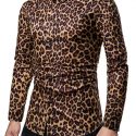 Ericdress Casual Print Leopard Single-Breasted Men’s Shirt