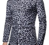 Ericdress Casual Print Leopard Single-Breasted Men’s Shirt