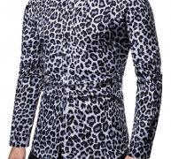 Ericdress Casual Print Leopard Single-Breasted Men’s Shirt