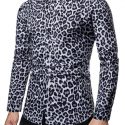 Ericdress Casual Print Leopard Single-Breasted Men’s Shirt