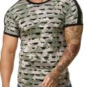 Ericdress Casual Round Neck Color Block Mens T-shirt