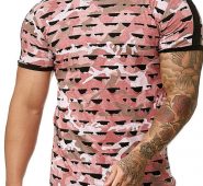 Ericdress Casual Round Neck Color Block Mens T-shirt