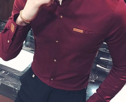 Ericdress Casual Stand Collar Button Men’s Shirt