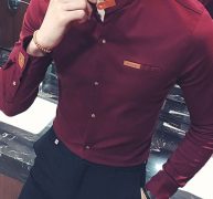 Ericdress Casual Stand Collar Button Men’s Shirt