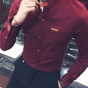 Ericdress Casual Stand Collar Button Men's Shirt