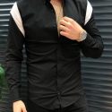 Ericdress Casual Style Lapel Color Block Single-Breasted Men’s Shirt