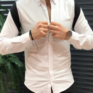 Ericdress Casual Style Lapel Color Block Single-Breasted Men's Shirt