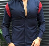 Ericdress Casual Style Lapel Color Block Single-Breasted Men’s Shirt