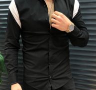 Ericdress Casual Style Lapel Color Block Single-Breasted Men’s Shirt